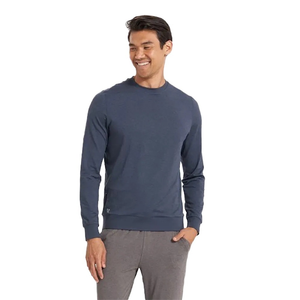Vuori Men's Performance Crew Neck Sweater Blue XL #V224